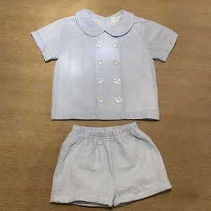 Toddler boy seersucker